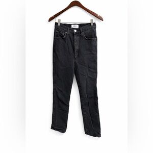Agolde  Black Slim Straight Jeans